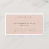 Carte De Visite Élégante harmonie de couleur Moderne sobre (Dos)