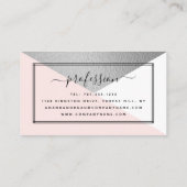 Carte De Visite Élégante huile d'argent et le style géométrique mo (Dos)