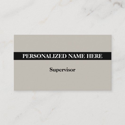 Carte de visite élégante, humble et simple (Devant)