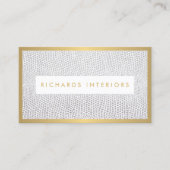 Carte De Visite Élégante impression Snakeskin pour Designer d'inté (Devant)