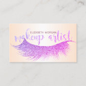 Carte De Visite Élégante Lashes Professionnels Modernes (Devant)