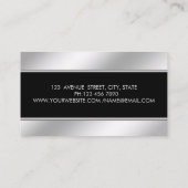 Carte De Visite Élégante Lèvres De Diamants Proffesionaux Élégante (Dos)