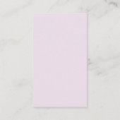 Carte De Visite Élégante Lilac Abstraite Fleur moderne (Dos)