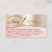 Carte De Visite Élégante loi sur l'agent de signature de contrat d (Devant)