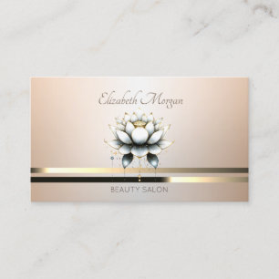 Carte De Visite Élégante Lumineuse professionnelle moderne Lotus