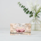 Carte De Visite Élégante Lumineuse professionnelle moderne Lotus M (Debout devant)