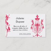 Carte De Visite Élégante machine à café sur mesure noire (Dos)