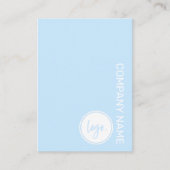 CARTE DE VISITE ÉLÉGANTE MARQUE D'AFFAIRES NOM ET LOGO DE L'ENTREP (Devant)