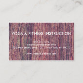 Carte De Visite Élégante méditation de Yoga Logo (Dos)