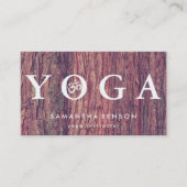 Carte De Visite Élégante méditation de Yoga Logo (Devant)