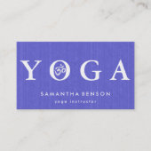 Carte De Visite Élégante méditation de Yoga Logo (Devant)