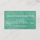 Carte De Visite Élégante méditation de Yoga Logo (Dos)