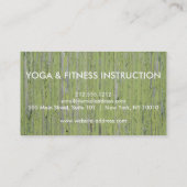 Carte De Visite Élégante méditation de Yoga Logo (Dos)