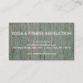 Carte De Visite Élégante méditation du Logo Yoga (Dos)