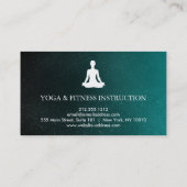 Carte De Visite Elégante Méditation Om Logo Yoga (Dos)