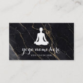 Carte De Visite Elégante Méditation Om Logo Yoga (Devant)