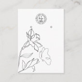 Carte De Visite Élégante Mini Boucles d'oreilles pour bijoux (Devant)