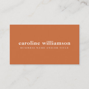 Carte de visite élégante moderne minimaliste terra