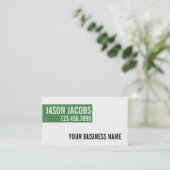 Carte de Visite Élégante Moderne Simple Profession (Debout devant)