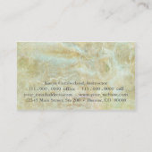 Carte De Visite Elégante Monnaie d'or Danse Abstraite (Dos)