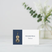 Carte De Visite Élégante musique classique professionnelle violoni (Debout devant)