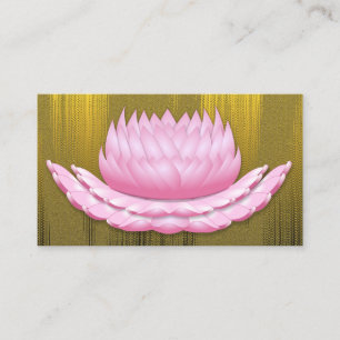 Carte de visite élégante or yoga entreprise