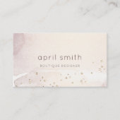 Carte De Visite Elégante Parties scintillant Abstraite d'aquarelle (Devant)