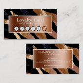 Carte De Visite Elégante parties scintillant aquarelle vagues cart (Devant / Derrière)