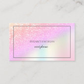 Carte De Visite Elégante Parties scintillant Bokeh Ombre, Cadre Ho (Devant)