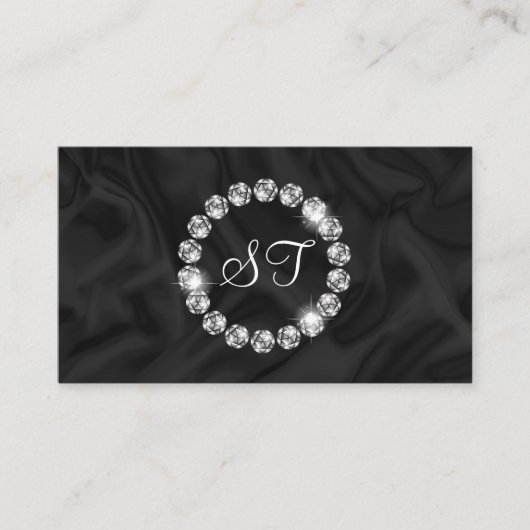 Carte De Visite Elégante Parties scintillant de bague diamant de l (Devant)