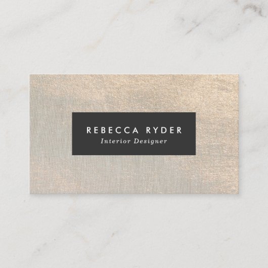 Carte De Visite Elégante Parties scintillant de luxe noir Faux or (Devant)