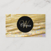 Carte De Visite Elégante Parties scintillant de rideaux à perles d (Dos)