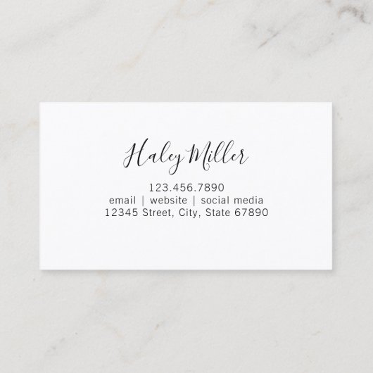 Carte De Visite Elégante Parties scintillant d'Iridescente Faux Pe (Dos)