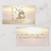 Carte De Visite Élégante Parties scintillant d'or moderne femmes i (Devant / Derrière)