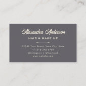 Carte De Visite Elégante Parties scintillant en or noir rose Agate (Dos)