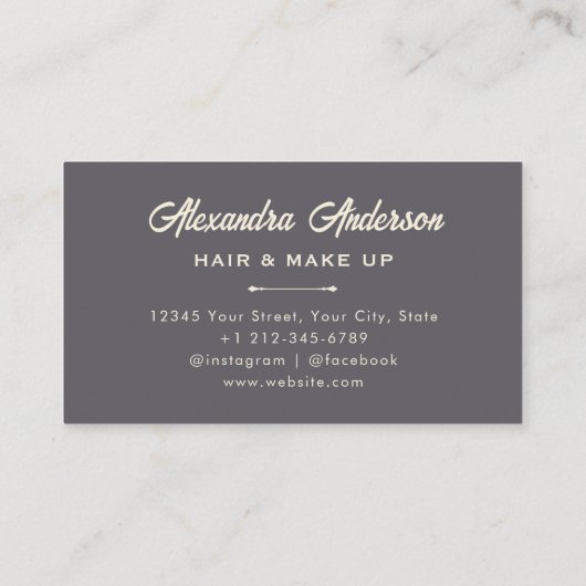 Carte De Visite Elégante Parties scintillant en or noir rose Agate (Dos)