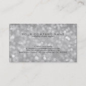 Carte De Visite Elégante Parties scintillant et étincelles en arge (Dos)