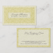 Carte De Visite Elégante Parties scintillant et étincelles en or c (Devant / Derrière)