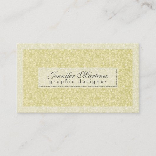 Carte De Visite Elégante Parties scintillant et étincelles en or c (Devant)