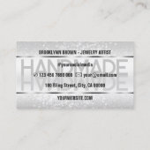 Carte De Visite Elégante Parties scintillant Étincelle Luxueuse Gl (Dos)