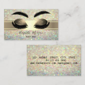 Carte De Visite Elégante Parties scintillant moderne Bokeh, Partie (Devant / Derrière)