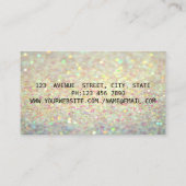 Carte De Visite Elégante Parties scintillant moderne Bokeh, Partie (Dos)