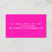 Carte De Visite Elégante Parties scintillant moderne de luxe, Band (Dos)