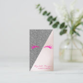 Carte De Visite Elégante Parties scintillant Moderne, Faux Lashes (Debout devant)