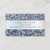 Carte De Visite Elégante Parties scintillant Moderne, Faux Lashes (Dos)