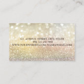 Carte De Visite Elégante Parties scintillant moderne Faux Lashes B (Dos)