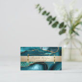 Carte De Visite Elégante Parties scintillant moderne, Gold Frame E (Debout devant)