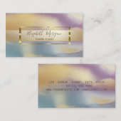 Carte De Visite Elégante Parties scintillant moderne tendance, Cad (Devant / Derrière)