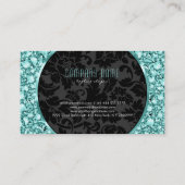 Carte De Visite Élégante Parties scintillant Motif de diamants de  (Dos)