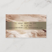 Carte De Visite Elégante Parties scintillant or Lotus Flower Marbl (Dos)